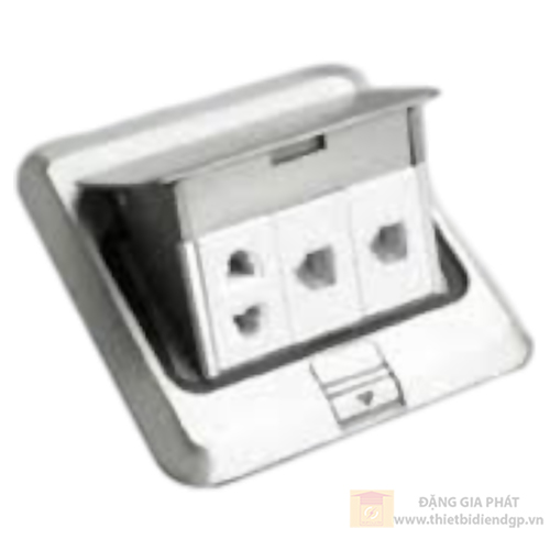 Ổ âm sàn ổ đơn 2 chấu + 2 hạt mạng R698V7