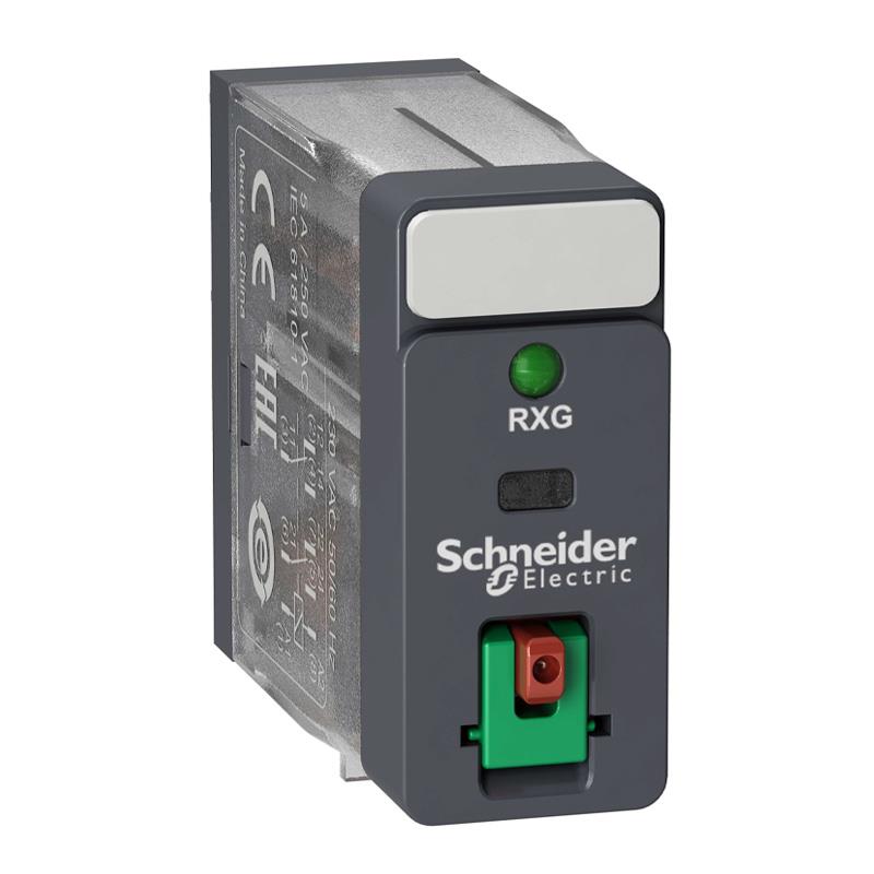 Rở le trung gian Schneider RXG, LED, nút test