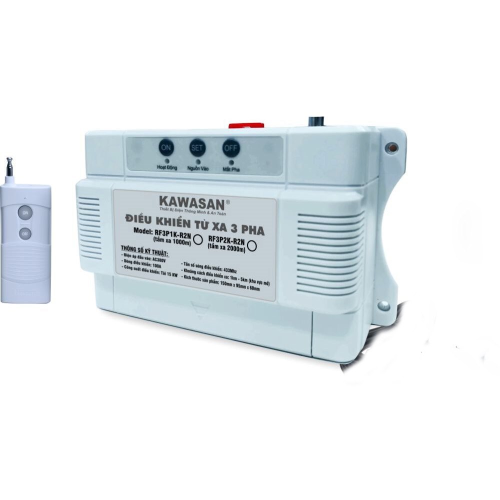 Thiết bị điều khiển từ xa 3 pha Kawasan RF3P1K-R2N