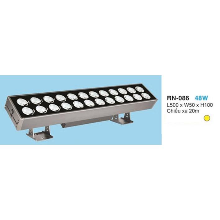 Đèn gắn tường L500*W50*H100, Chiếu xa 20m, ánh sáng vàng 48W
