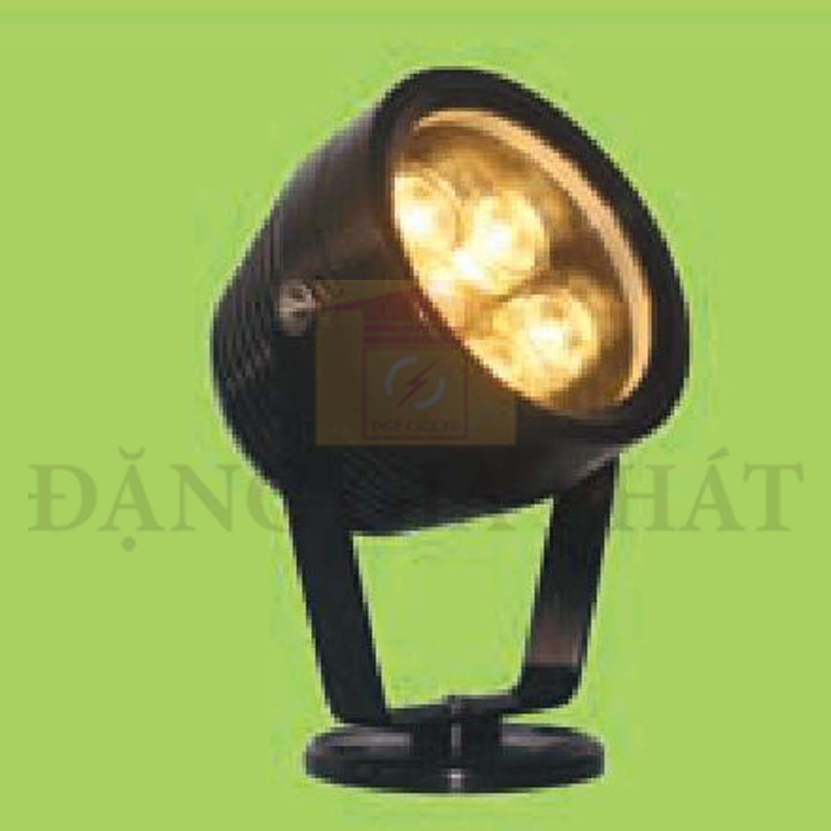 Đèn Led Chiếu Mặt Dựng Đen Ø80*L65*H110-5W, ánh sáng trắng, vàng, xanh dương, lá và đỏ