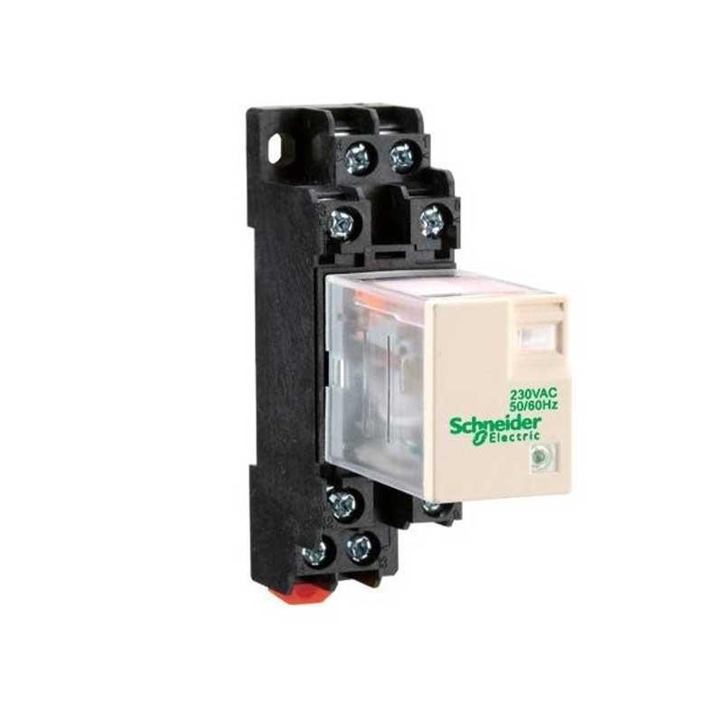 Rơ le trung gian có đèn chỉ thị - 3A, 4 C/O