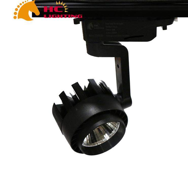 Đèn rọi ray COB 30W, dạng khuỷu, vỏ trắng