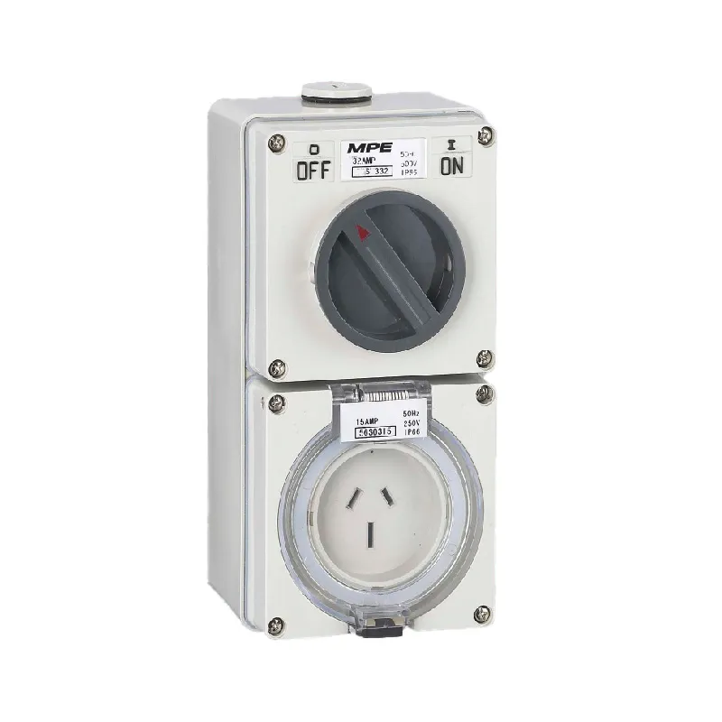 Ổ cắm công nghiệp MPE kết hợp công tắc 3 cực IP66 250V
