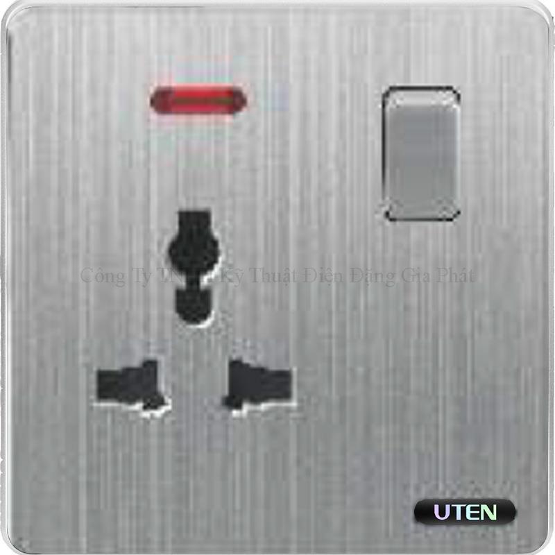 Bộ ổ cắm 3 chấu & 1 công tắc S300 UTEN