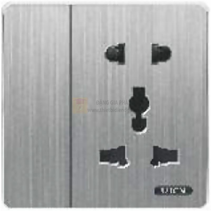 Bộ công tắc 1 chiều, ổ cắm đơn 3 chấu & 2 chấu S300 UTEN
