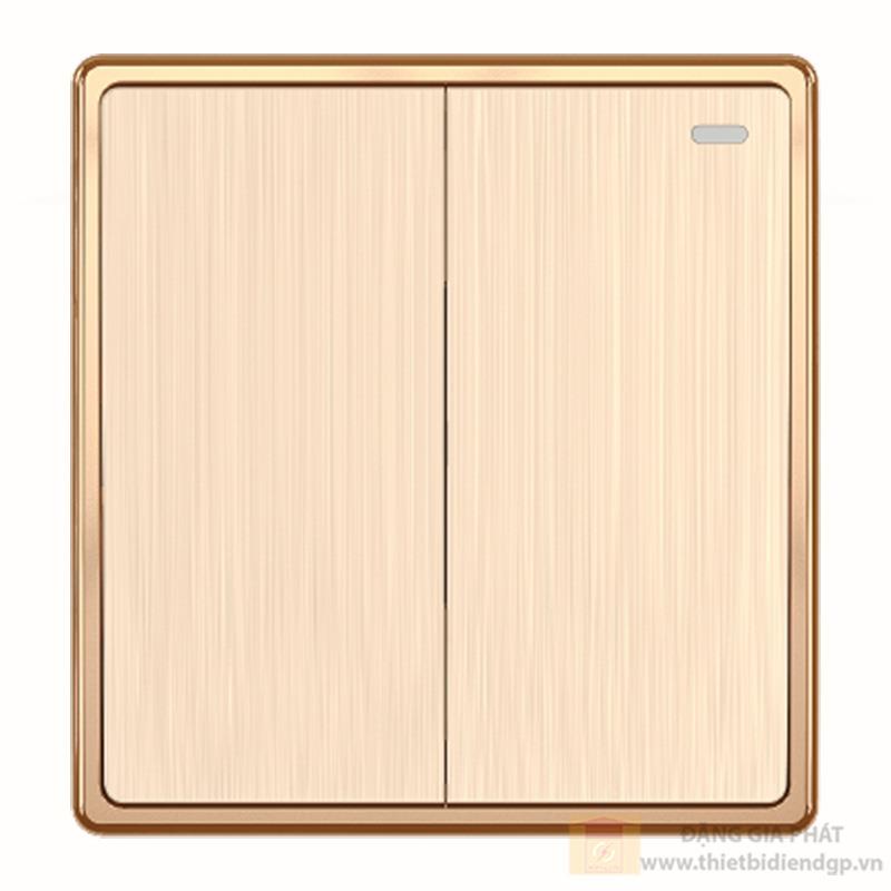 Mặt 2 công tắc 1 chiều 16A-250V