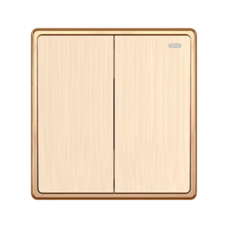 Mặt 2 công tắc 1 chiều MPE 16A - 250V KT: 86*89mm S702