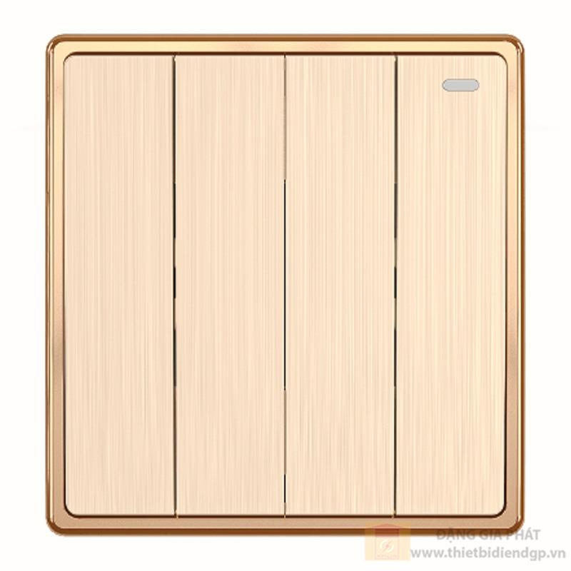 Mặt 4 công tắc 1 chiều 16A-250V