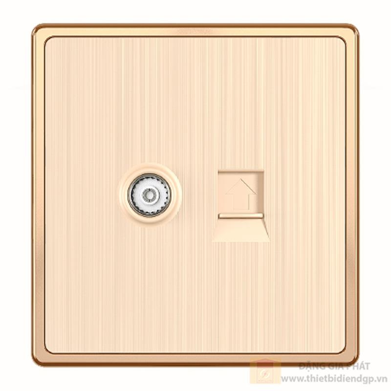 Ổ cắm Tivi + mạng lan