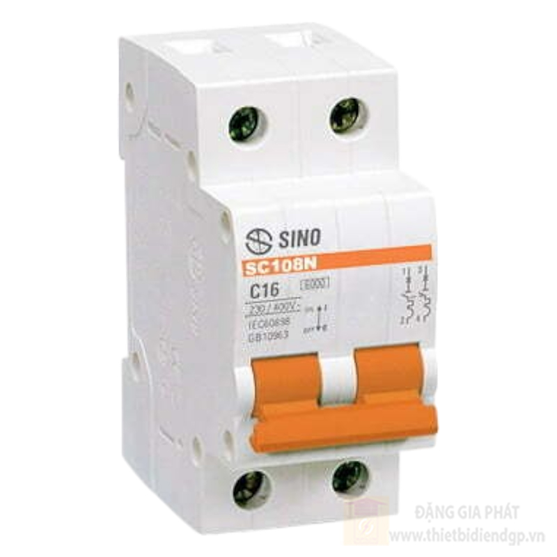 MCB 2P 415VAC 10kA