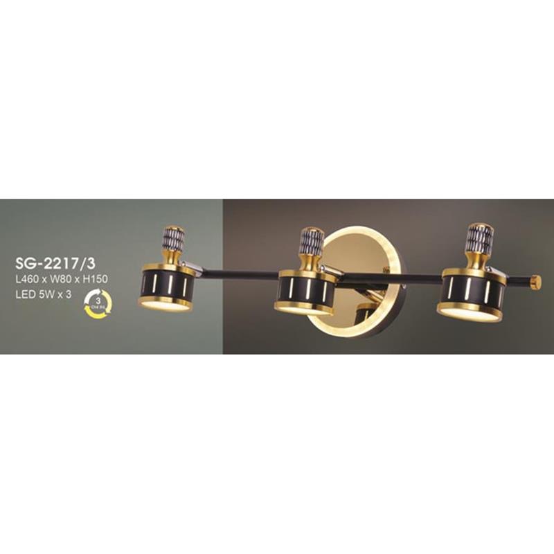 Đèn soi gương Hufa L460*W80*H150, 5W*3, 3 màu ánh sáng