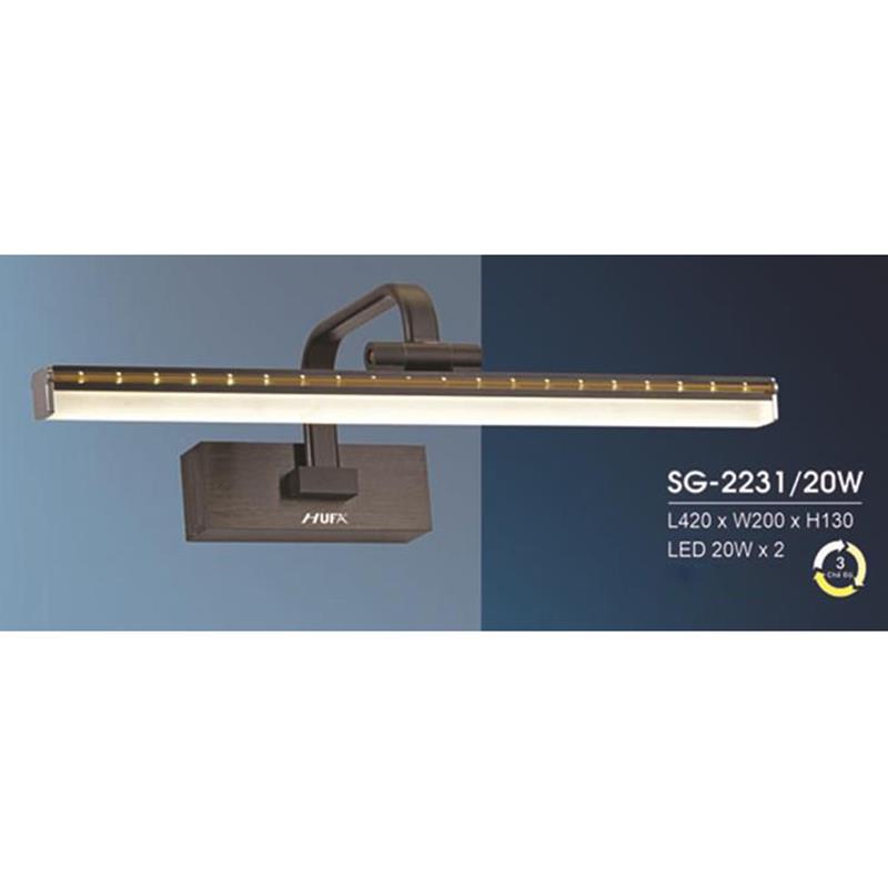 Đèn soi gương Hufa L420*W200*H130, 20W*2, 3 màu ánh sáng