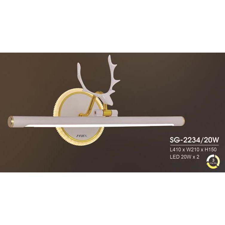 Đèn soi gương Hufa L410*W210*H150, 20W*2, 3 màu ánh sáng
