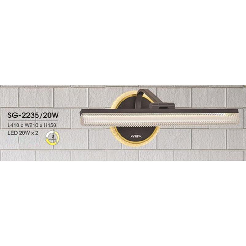Đèn soi gương Hufa L410*W210*H150, 20W*2, 3 màu ánh sáng