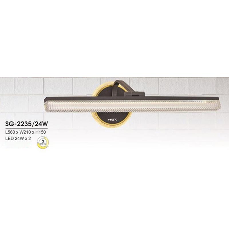 Đèn soi gương Hufa L560*W210*H150, 24W*2, 3 màu ánh sáng
