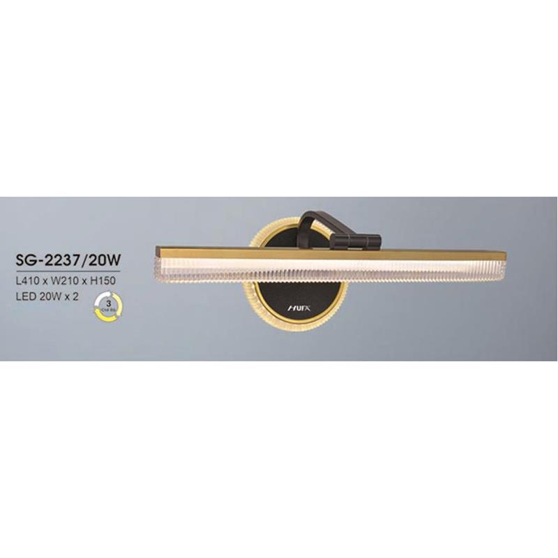 Đèn soi gương Hufa L410*W210*H150, 20W*2, 3 màu ánh sáng