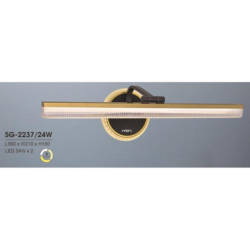 Đèn soi gương Hufa L560*W210*H150, 24W*2, 3 màu ánh sáng