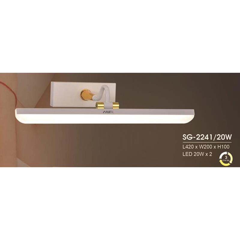 Đèn soi gương Hufa L420*W200*H100, 20W*2, 3 màu ánh sáng