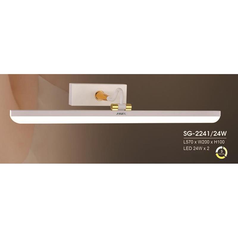 Đèn soi gương Hufa L570*W200*H100, 24W*2, 3 màu ánh sáng