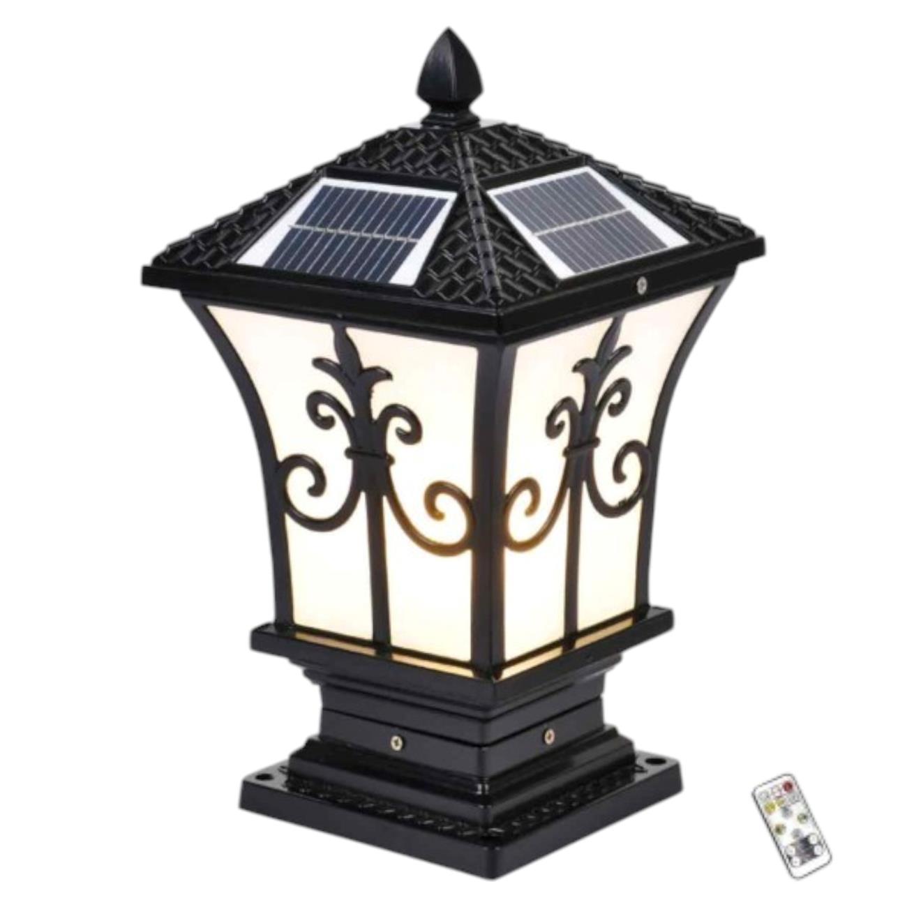 Đèn trụ cổng NLMT Sano 5W 3 màu Ø200xH370