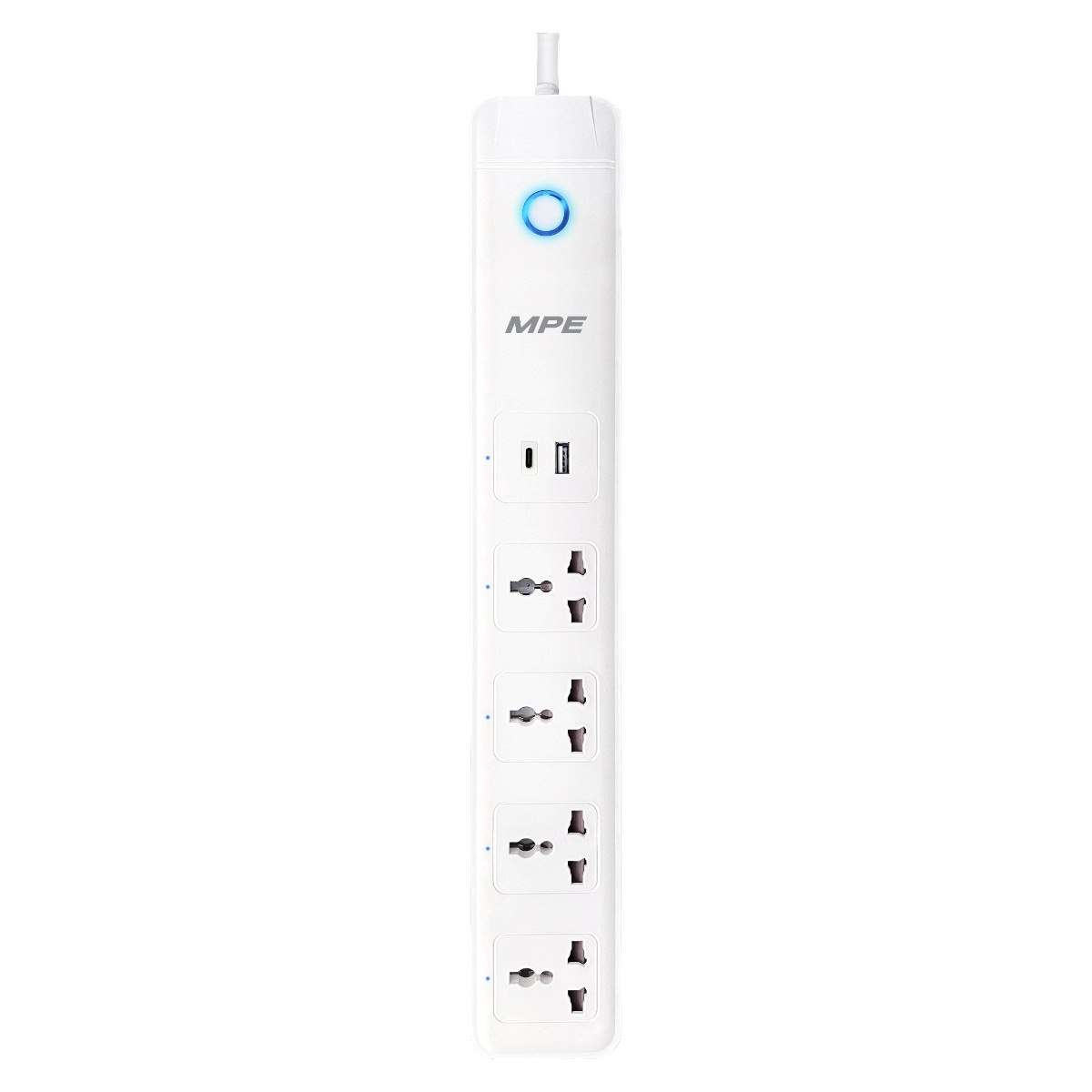 Ổ cắm di động Smart power strip wifi MPE 10A (Type A: 5V-2.4A Type C-PD: 22W)