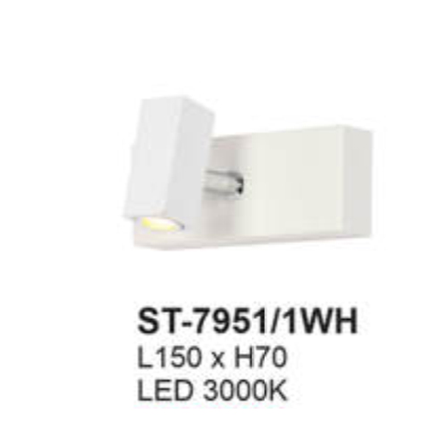Đèn soi gương, sọi tranh Andora ST-7951 màu trắng - LED 3000K