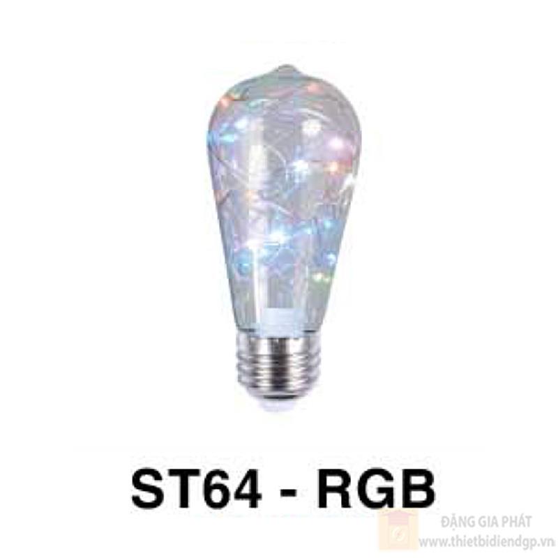 Bóng Buld nhiều màu ST64-RGB