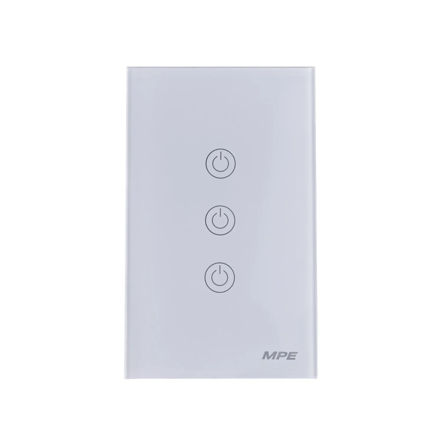 Mặt 3 công tắc MPE chữ nhật Zigbee