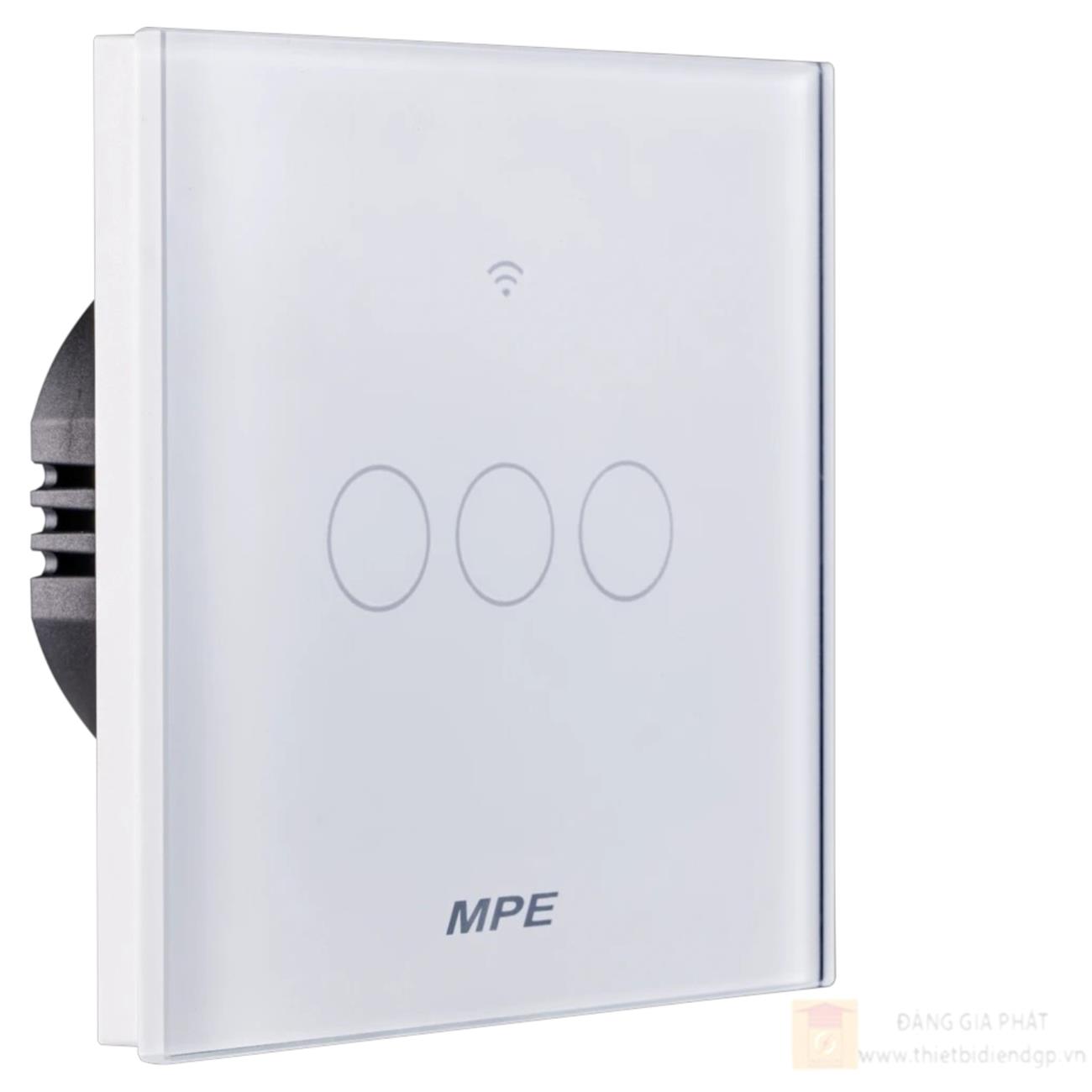 Mặt 3 công tắc wifi (vuông)