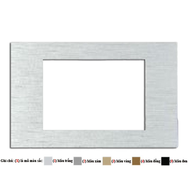 Mặt nhôm dùng cho 3 thiết bị size S (SxC332) Duhal
