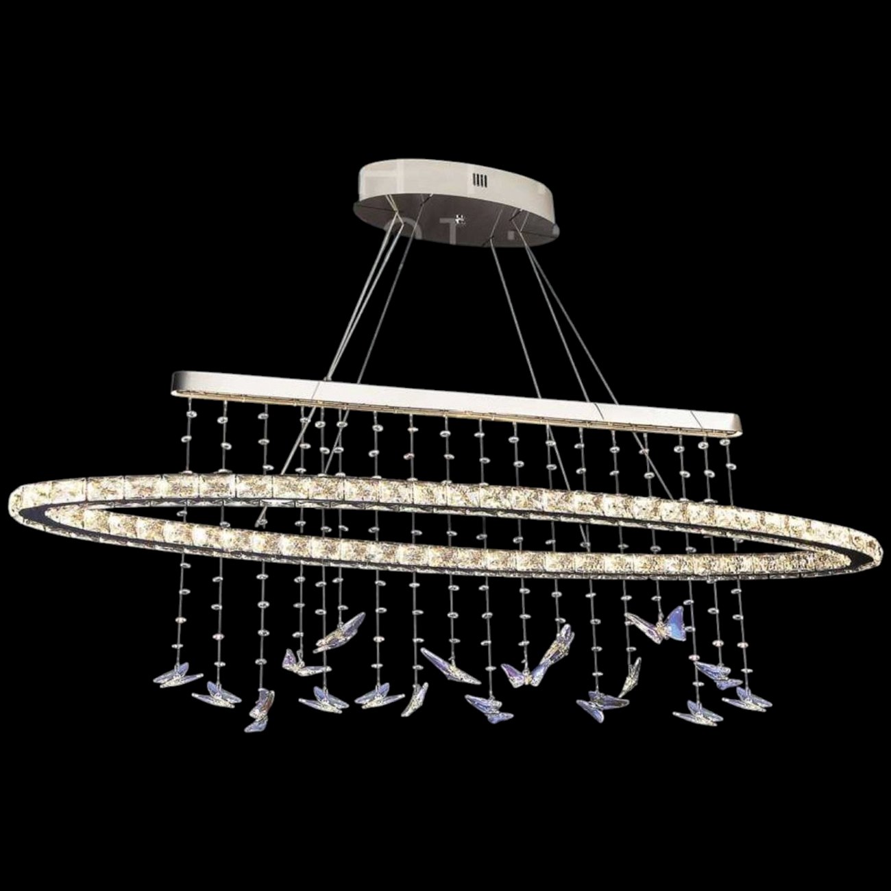 Đèn thả pha lê Euroto T-116 L1800*W380*H2000