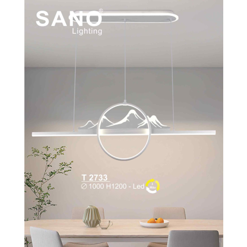 Đèn treo Sano Led 3 màu - T 2733 - Ø1000*H1200
