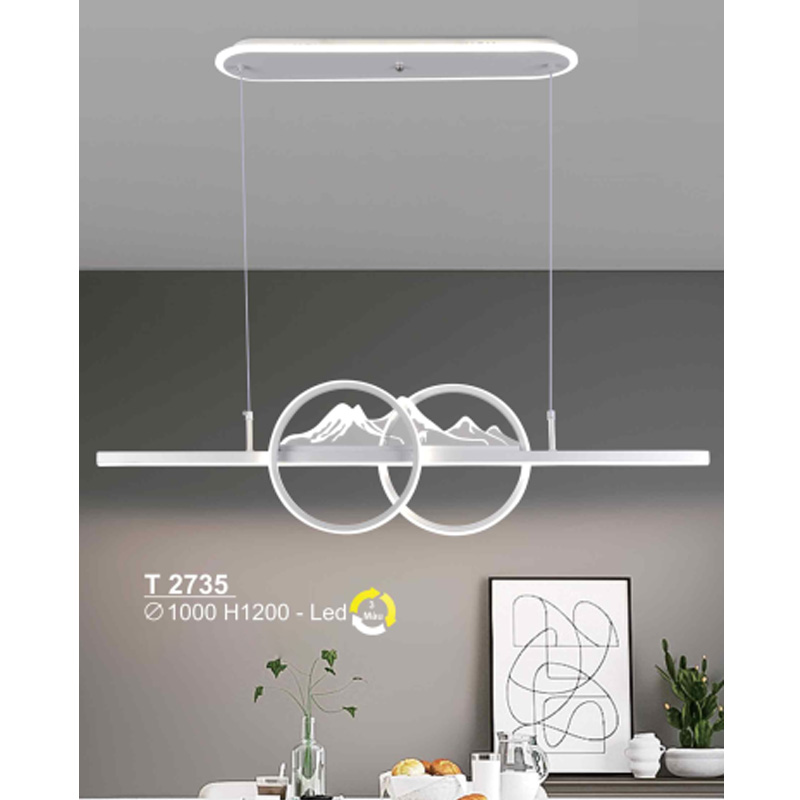 Đèn treo Sano Led 3 màu - T 2735 - Ø1000*H1200