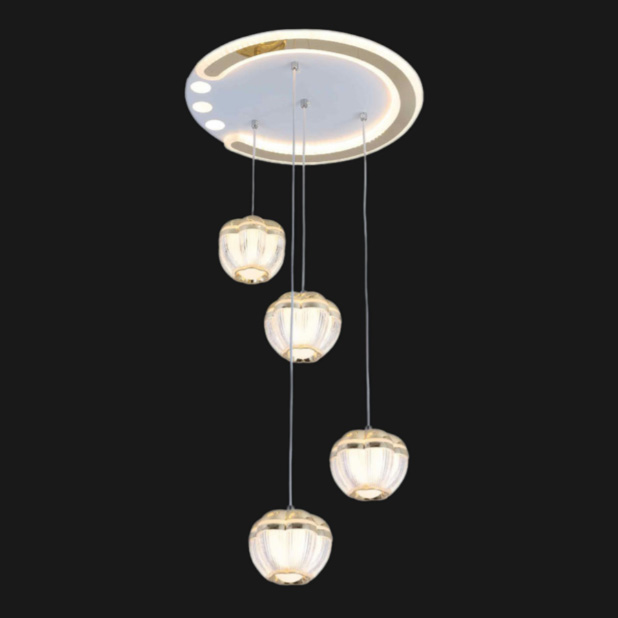 Đèn treo trang trí SANO LED - Ø400*H1000 - 3 màu ánh sáng