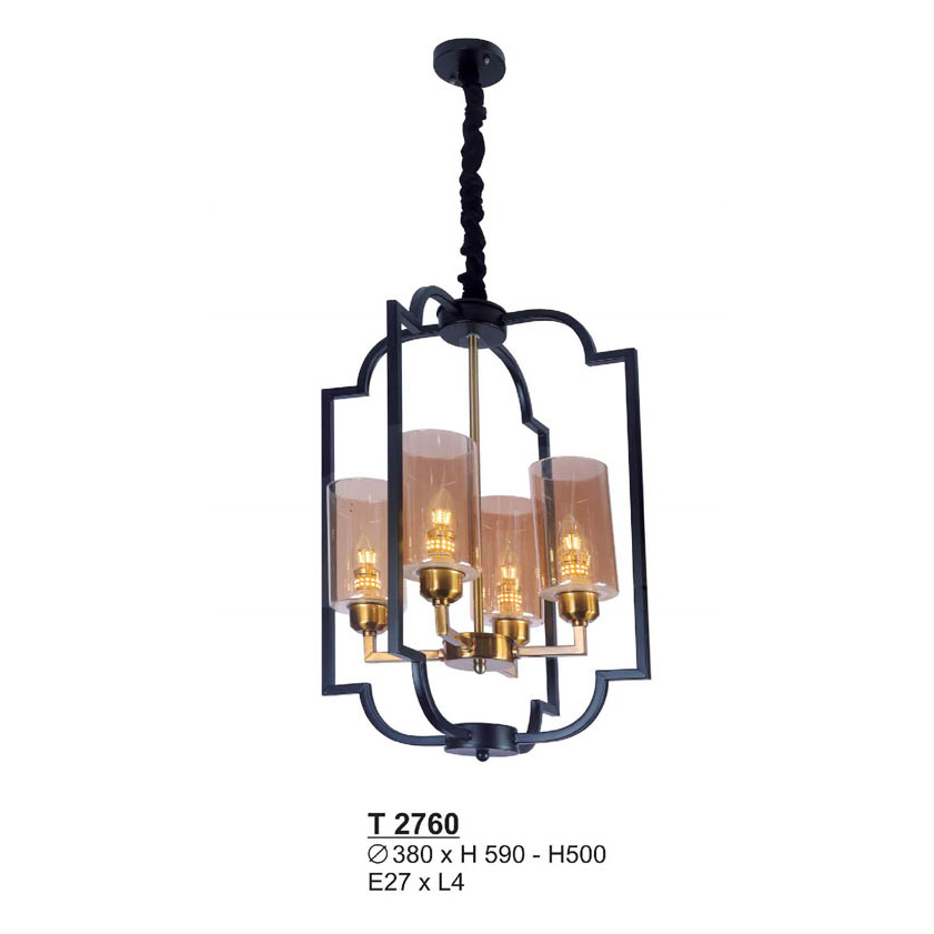 Đèn treo quán cafe SANO E14*L4 - Ø380*H590 - H500