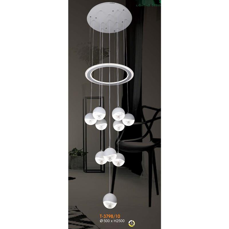 Đèn treo trang trí Verona Ø500*H2500 - ánh sáng 3 màu