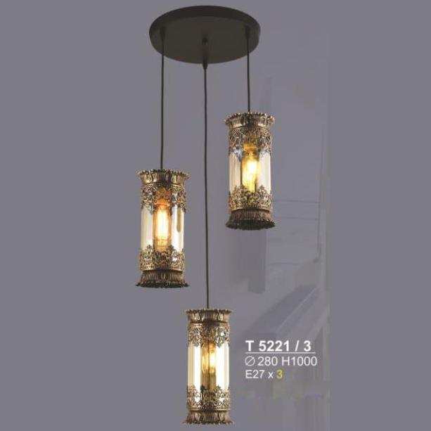 Đèn thả E27*3-Ø280*H1000