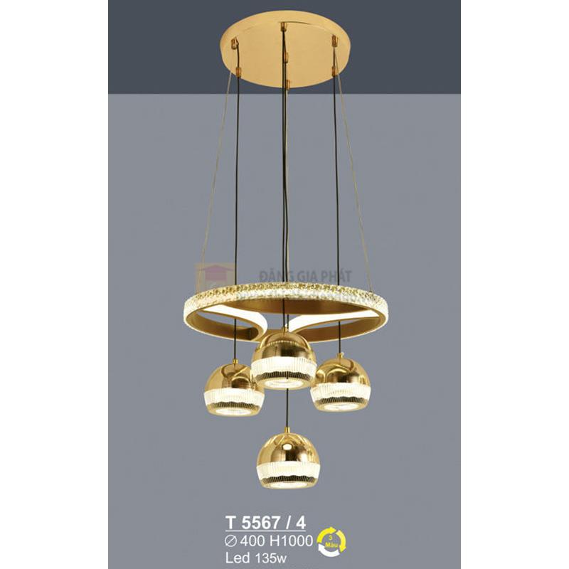 Đèn treo trang trí Led 135W - Ø400*H1000 - 3 màu ánh sáng