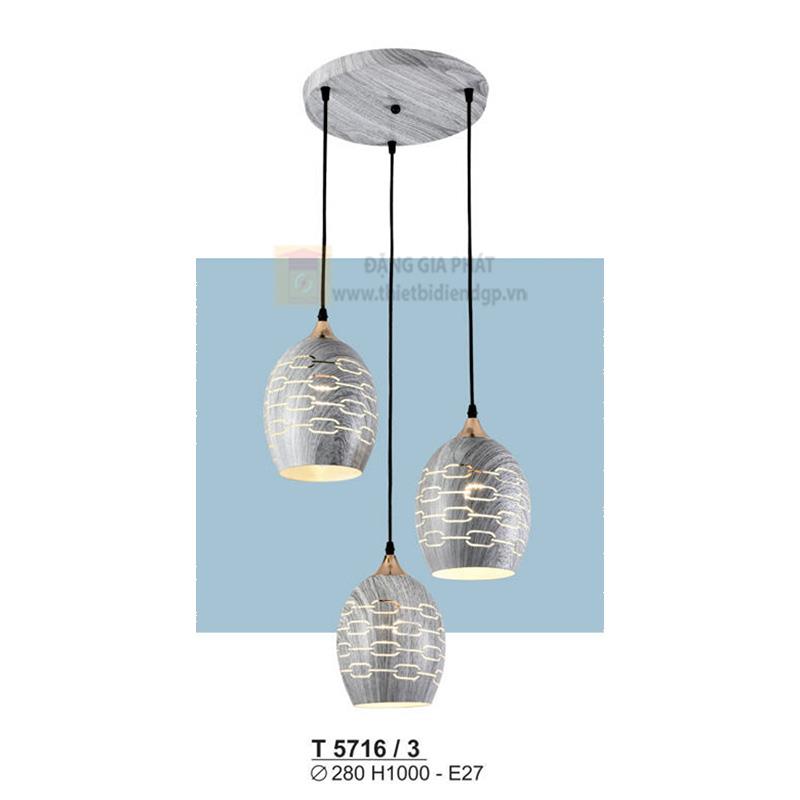 Đèn treo bàn ăn E27*3 - Ø280*H1000