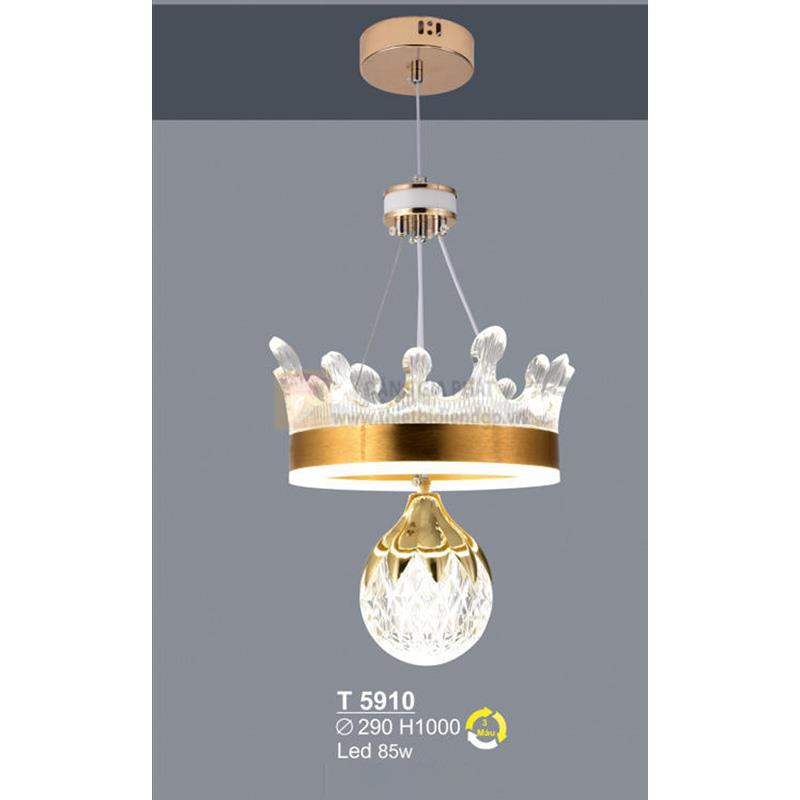Đèn treo trang trí Led 85W - Ø290*H1000 - 3 màu ánh sáng