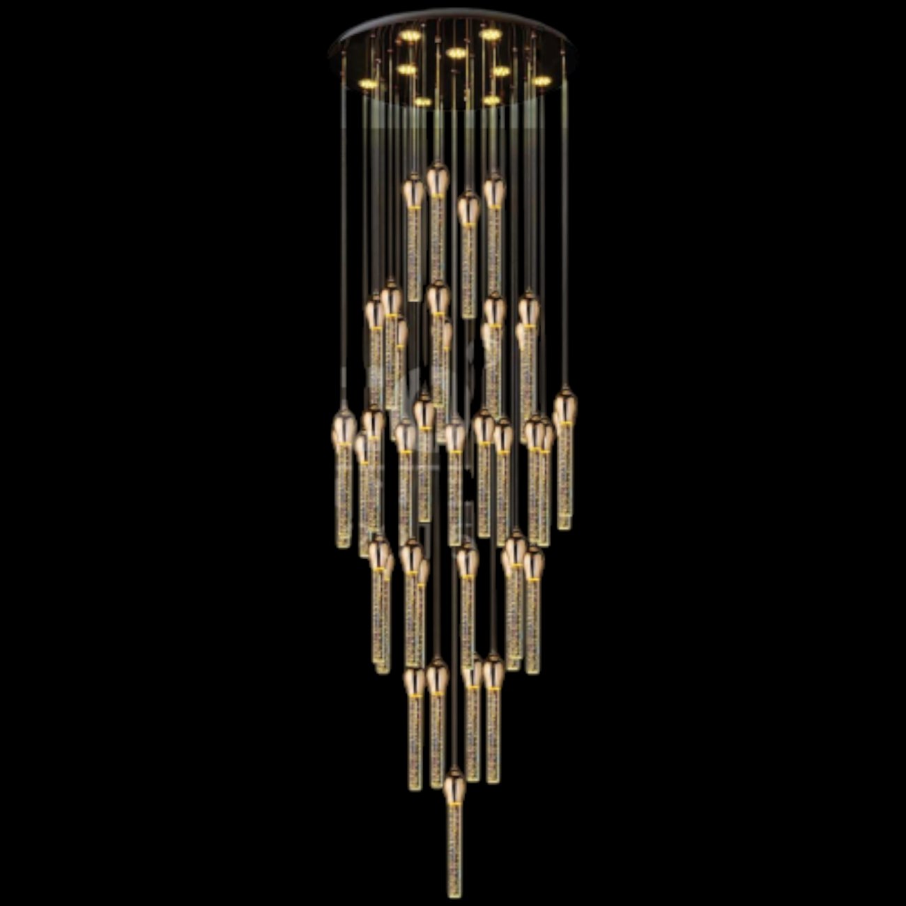 Đèn thả cầu thang Euroto T-6175/40 Ø800*H3000