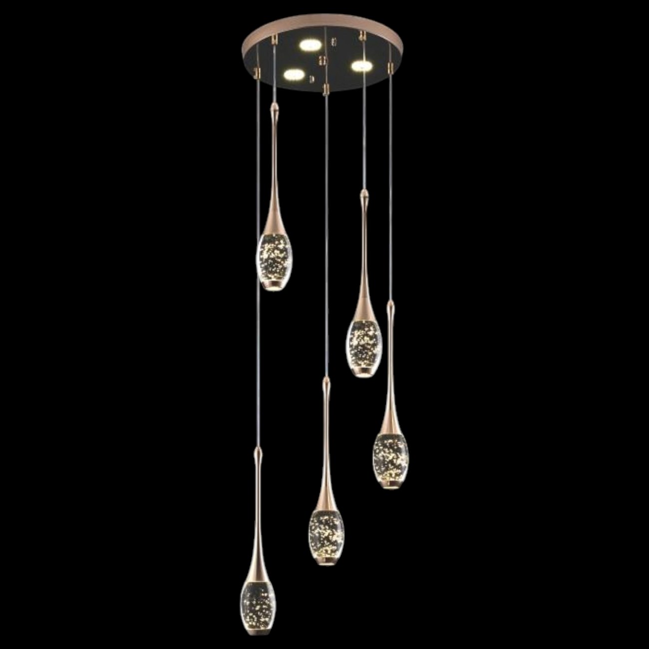 Đèn thả trần Euroto T-6235/5 Ø300 x H2000