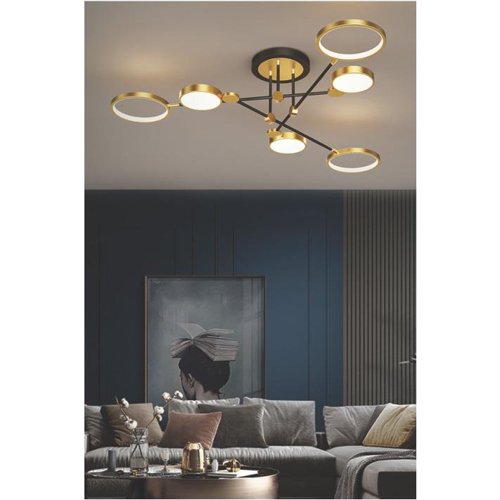 Đèn thả trần Euroto L1250 x W1100 x H260 LED 55W