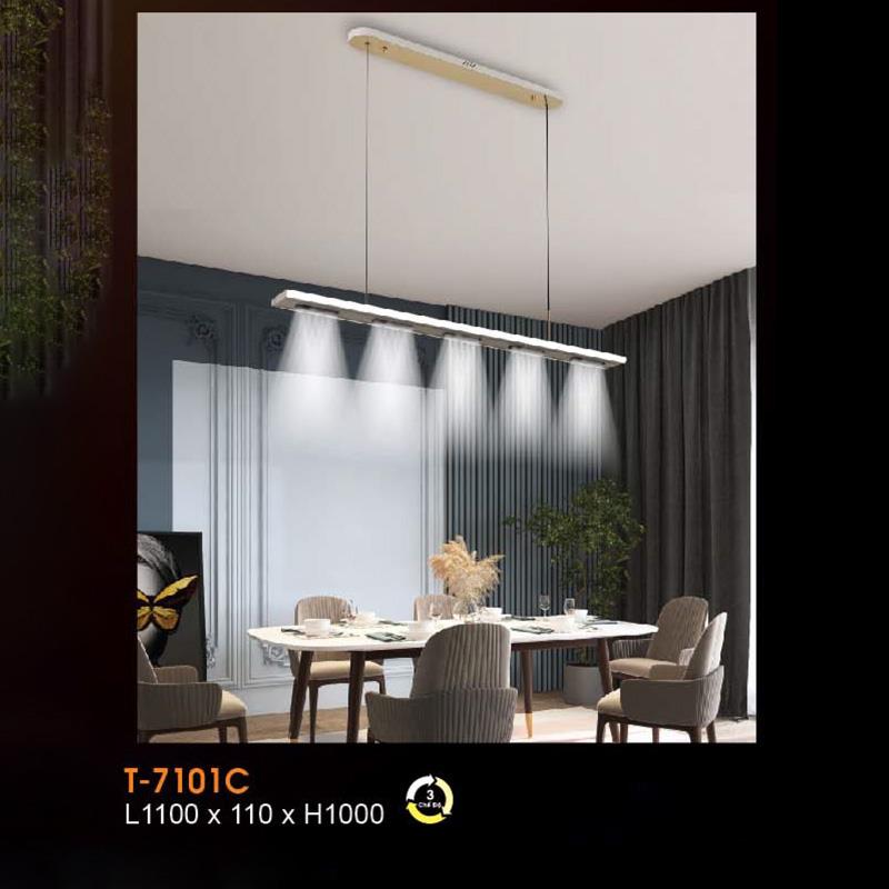 Đèn treo trang trí Verona L1100*110*H1000 - ánh sáng 3 màu