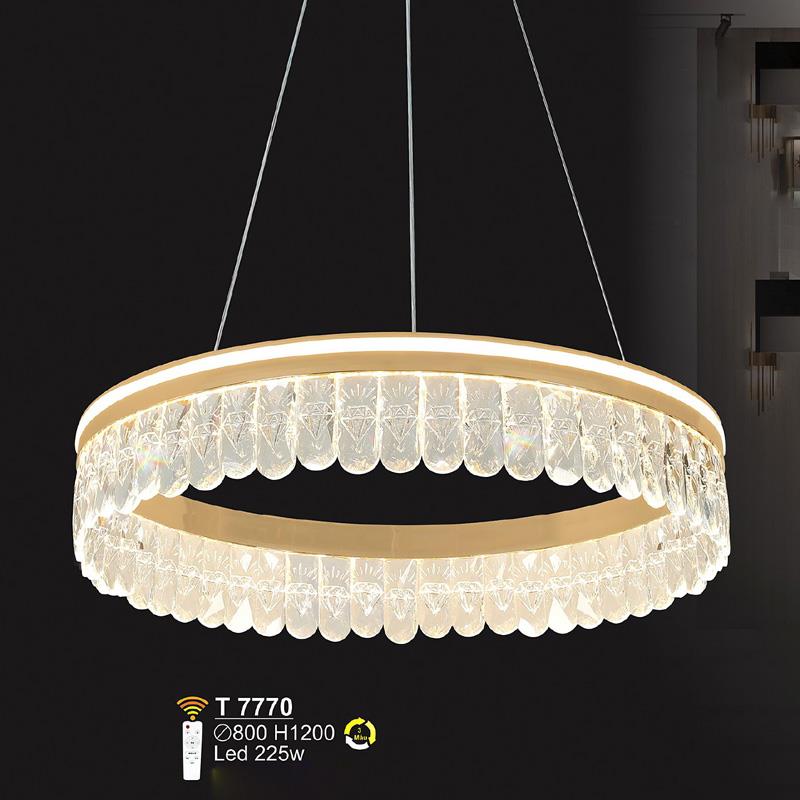 Đèn treo trang trí LED 225W - Ø800*H1200 - 3 màu ánh sáng