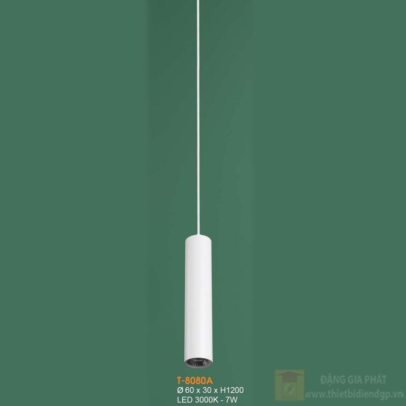 Đèn treo trang trí Verona Ø60*30*H1200 - LED 3000K - 7W - vỏ trắng