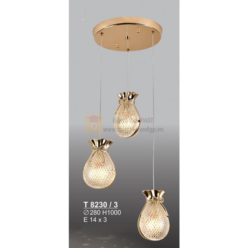 Đèn treo túi Phúc Lộc Cát Tường - E14*3 - Ø280*H1000
