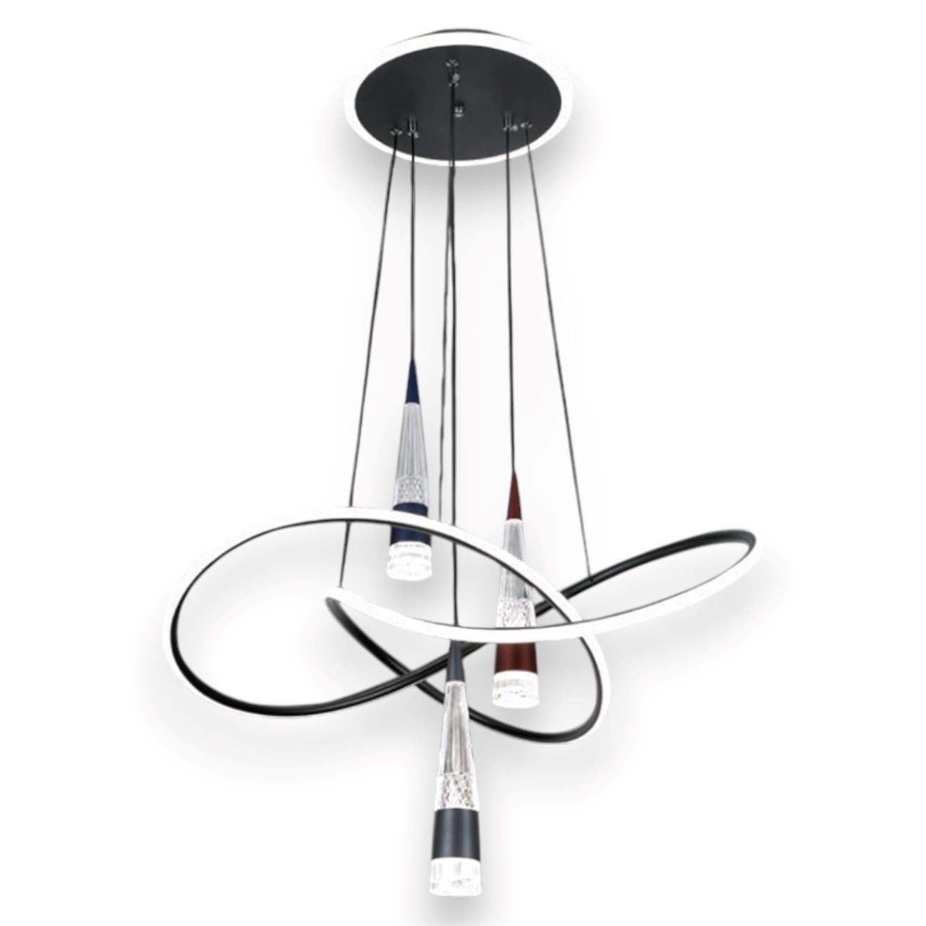 Đèn thả trang trí led 3 chế độ Ø600*H1000