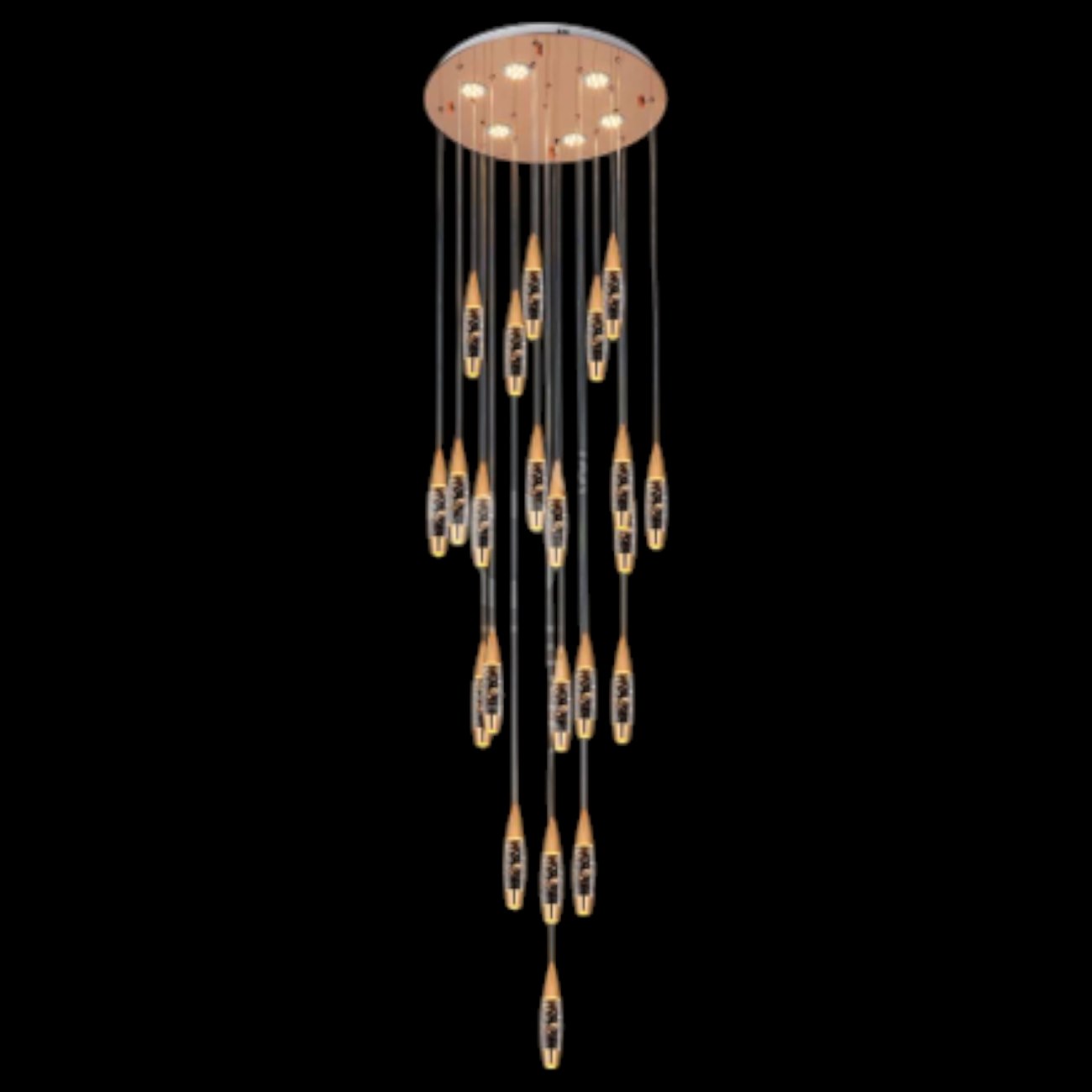 Đèn thả pha lê Euroto T-103/22 Ø600 x H3000